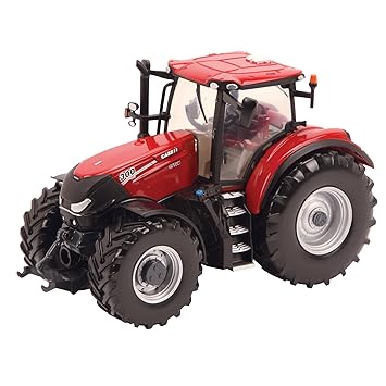 TOMY Britains - Case IH 300 CVX - Kinder Traktor mit höhenverstellbarer Heckhydraulik und lenkbarer Vorderachse - hochwertige