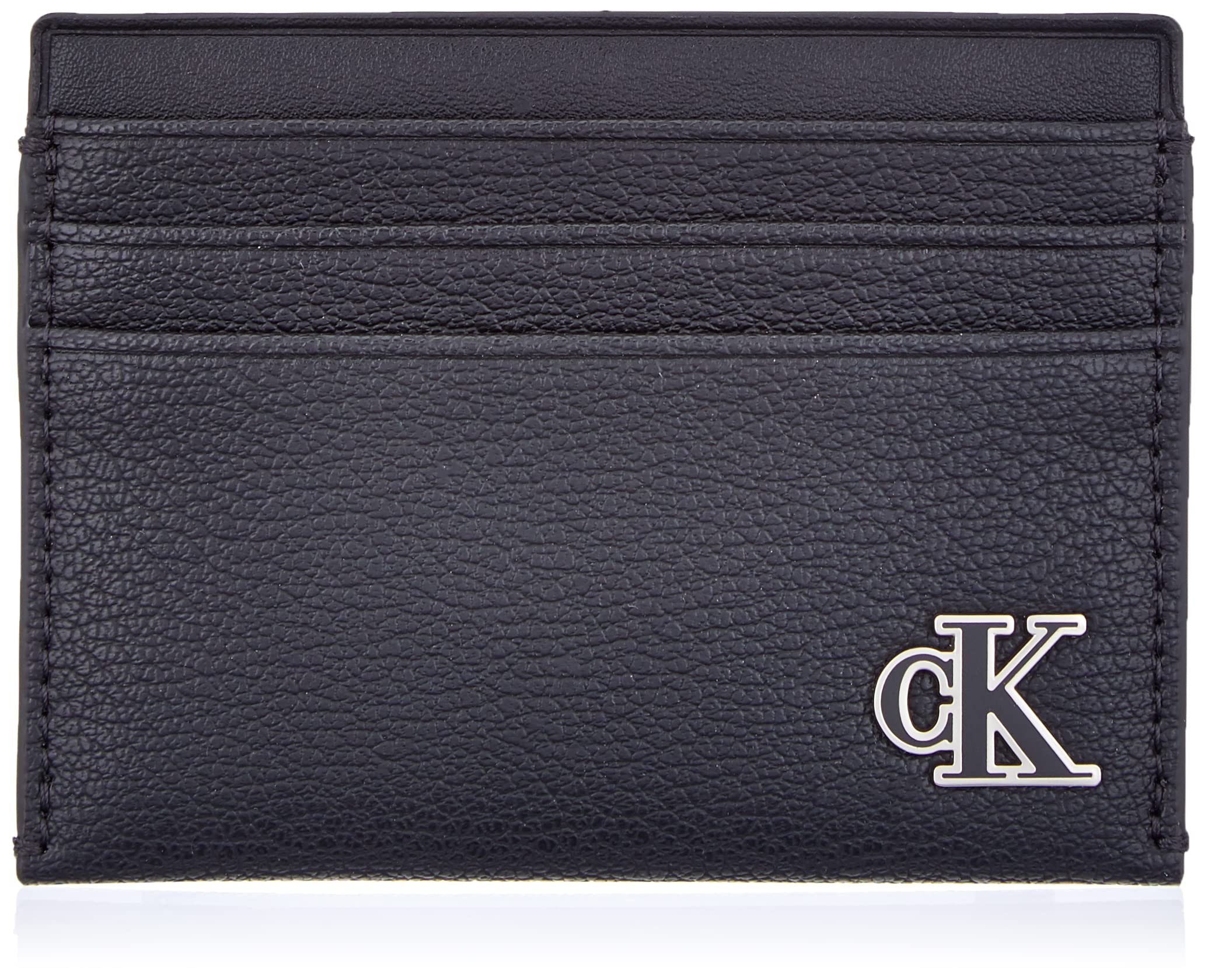 Calvin Klein Jeans Women's CKJ Minimal Monogram Tri-Fold Wallet, Black, OS