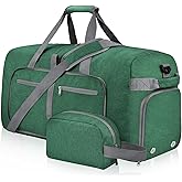 Felipe Varela Duffle Bag with Shoes Compartment and Adjustable Strap,Foldable Travel Duffel Bags for Men Women,Waterproof Duffel Bags