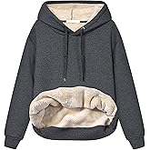 Yeokou Women's Winter Hoodies Pullover Sherpa Fleece Warm Heavyweight Sweatshirt