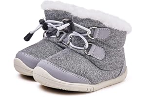 BMCiTYBM Toddler Baby Snow Boots Winter Shoes Boys Girls Cold Weather Baby Faux Fur Shoes