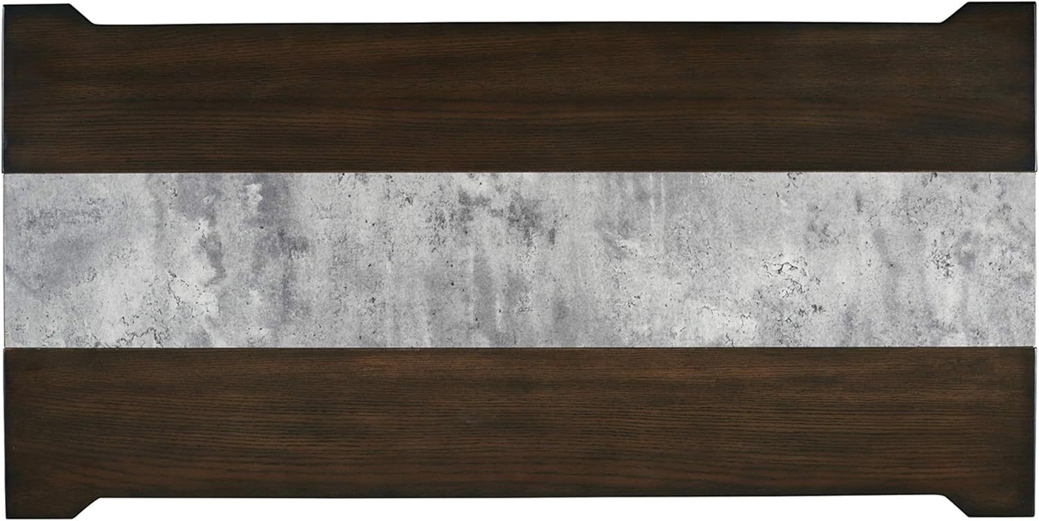 Signature Design by Ashley Carisbry Occasional Table Set Set of 3, Brown/Gray: Furniture & Decor