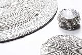 Penguin Home Handcrafted Glass Beaded Placemats Coasters Napkin Rings Set 12 view 6