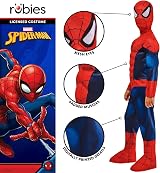 Rubies Spider-Man Deluxe Child Costume Padded Muscles Snood 7-8 Years view 3