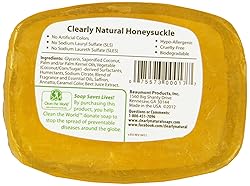 Clearly Natural, Glycerine Soap Bar, Honeysuckle, 4