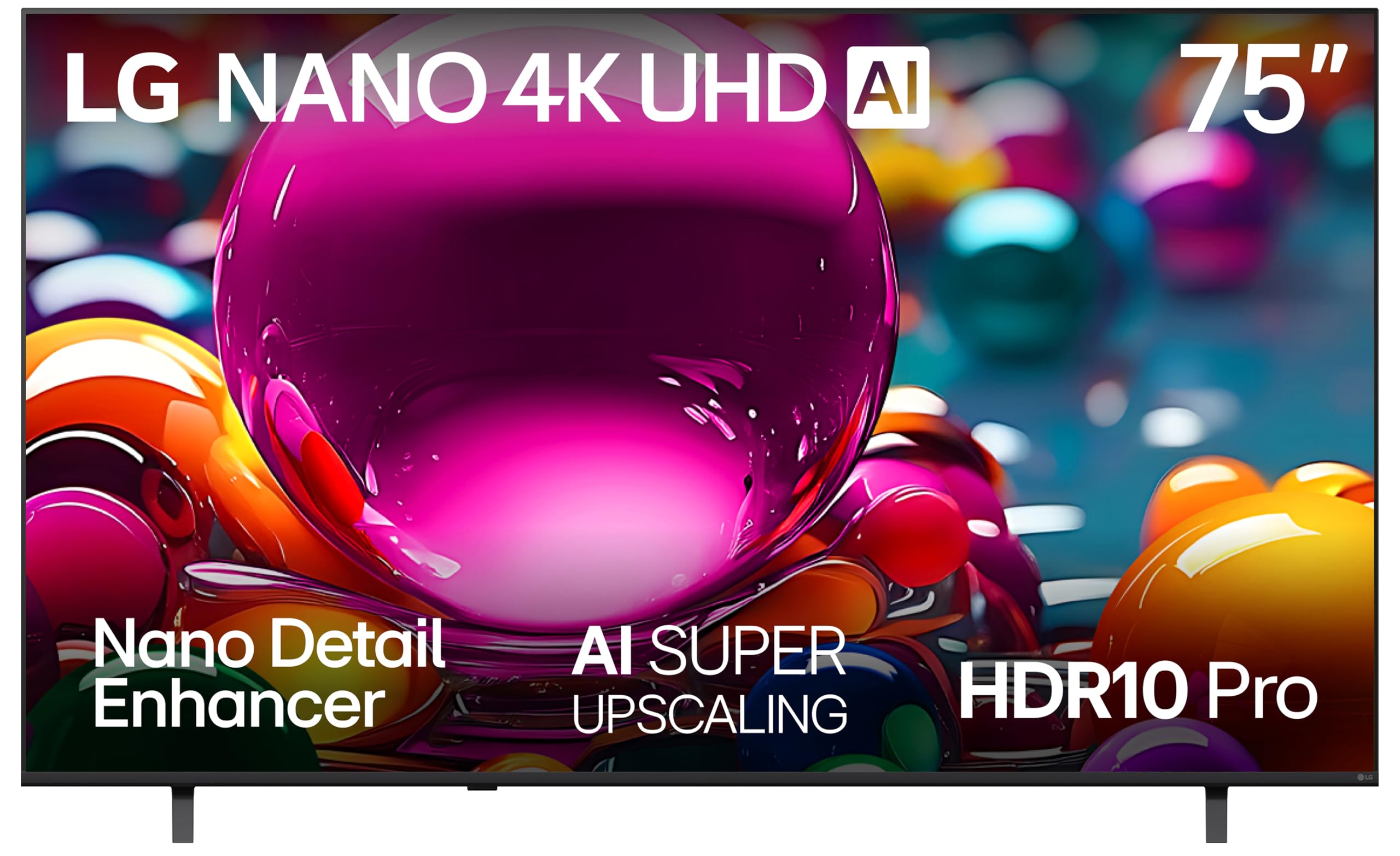 LG 75-Inch Class Nano AI 4K NU85 Series Smart TV w/AI Sound Pro, HDR10, AI 4K Super Upscaling, Filmmaker Mode, Wow Orchestra, Compatible with Alexa (75NU850BPUA, 2026)