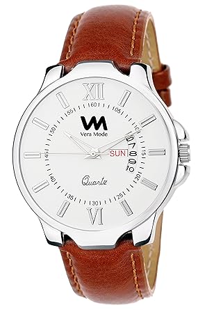 Latest Watch for Men Claire Collection Wristwatch White Dial Quartz Analog