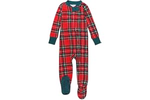 HonestBaby unisex-baby Celebration Non-slip Footed Pajamas One-piece Sleeper Zip-front Pjs 100% Organic Cotton