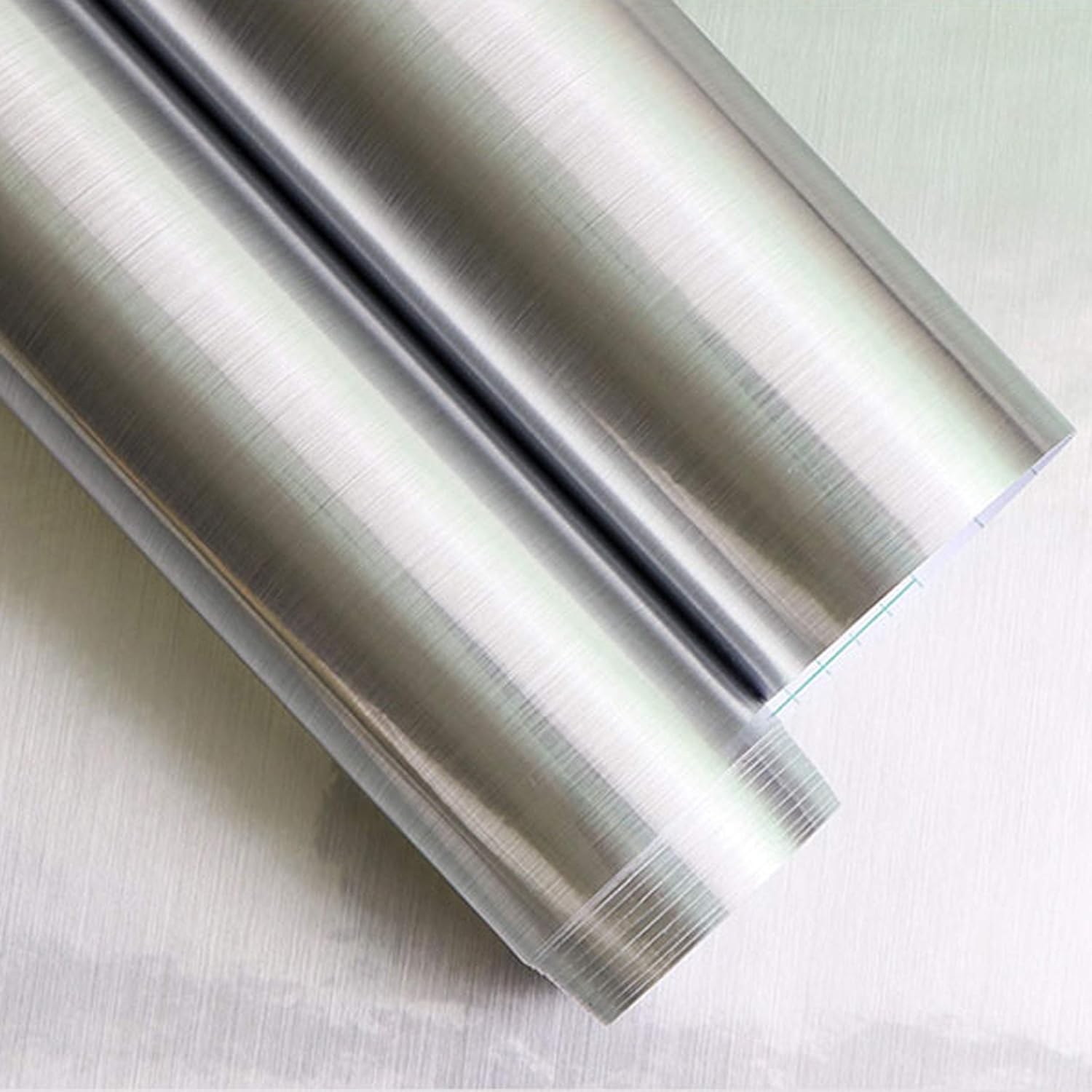 Silver Self Adhesive Contact Paper 17.7”X 118” Metallic Silver Contact