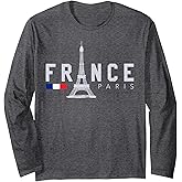 Paris France - Eiffel Tower Souvenir Gift Long Sleeve T-Shirt
