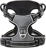 HEELE No Pull Dog Harness Large Reflective Adjustable Front Back Leash view 6