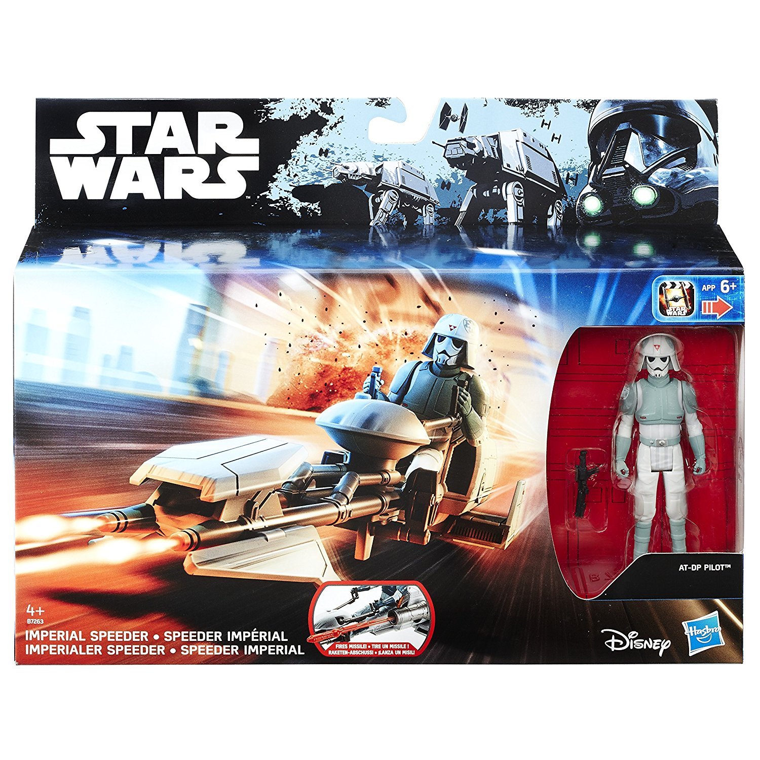 Star Wars Rebels AT-DP Pilot and Imperial Speeder Playset