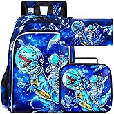 UFNDC 3PCS Boys Backpack,16”Kids Dinosaur Bookbag with Lunch Box, School Bag for Elementary Toddler