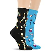 Hot Sox Women's Fun Conversation Starter Crew Socks - 2 & 3 Pairs - Cute & Funny Fashion Novelty Gifts