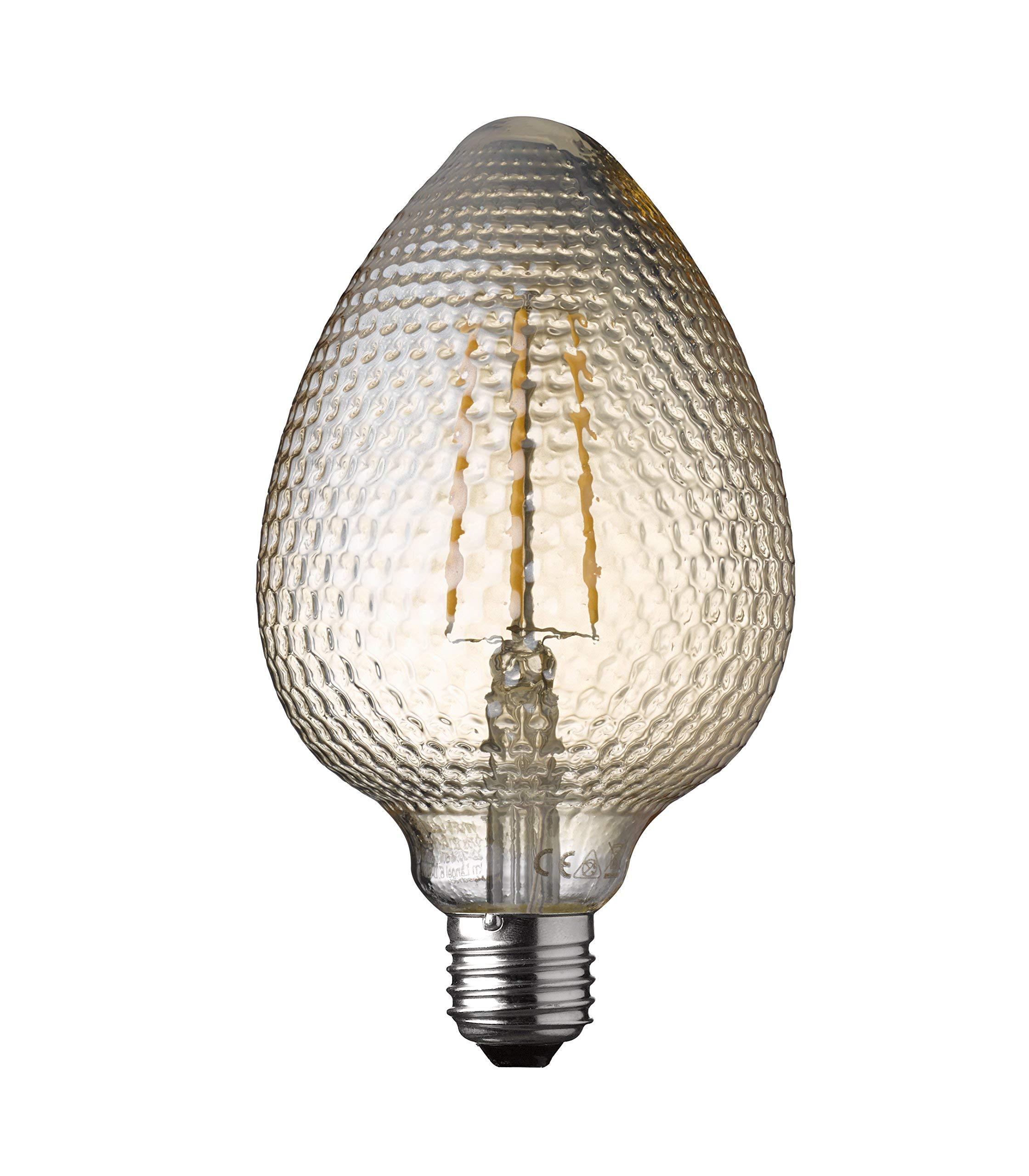 Wofi Filament Light Bulb – Clear Glass, E27/4 W, 10 x 10 x 17 cm