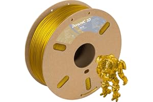 DURAMIC 3D PETG Filament 1.75mm Gold, 3D Printing Filament 1kg Spool(2.2lbs), Gold Filament 1.75mm Dimensional Accuracy +/- 0.05 mm Non-Tangling Non-Clogging Non-Stringing
