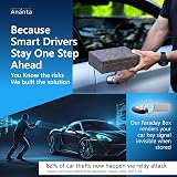Ananta Faraday Box for Car Keys Premium RFID Key Box Brown view 2