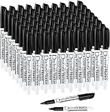 Volcanics Black Dry Erase Markers Low Odor Fine Tip 80 Count Whiteboard Markers