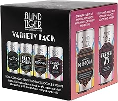 Blind Tiger Variety Pack II - Non-Alcoholic Cocktail - Award-Winning Crafted Refreshment - Ready to Drink or Mix - 8.4oz Per 