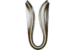 Quilled Creations QQ25-535 Mixed Color Quilling Paper, 1/4-Inch, Earth Tone, 100 Per Package