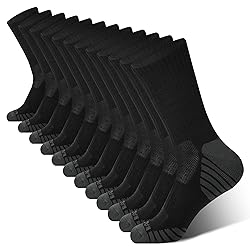 BAMBOO COOL Men's Crew Socks Athletic Running