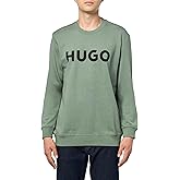 HUGO mens Big Logo Pullover Sweatshirt