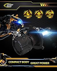 Cougar Motor H4 LED Bulbs, 9003 Lights Bulb 18000LM