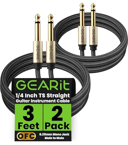 Amazon.com: Zaolla Silverline ZGT-001 12 Inch Guitar Patch Cable