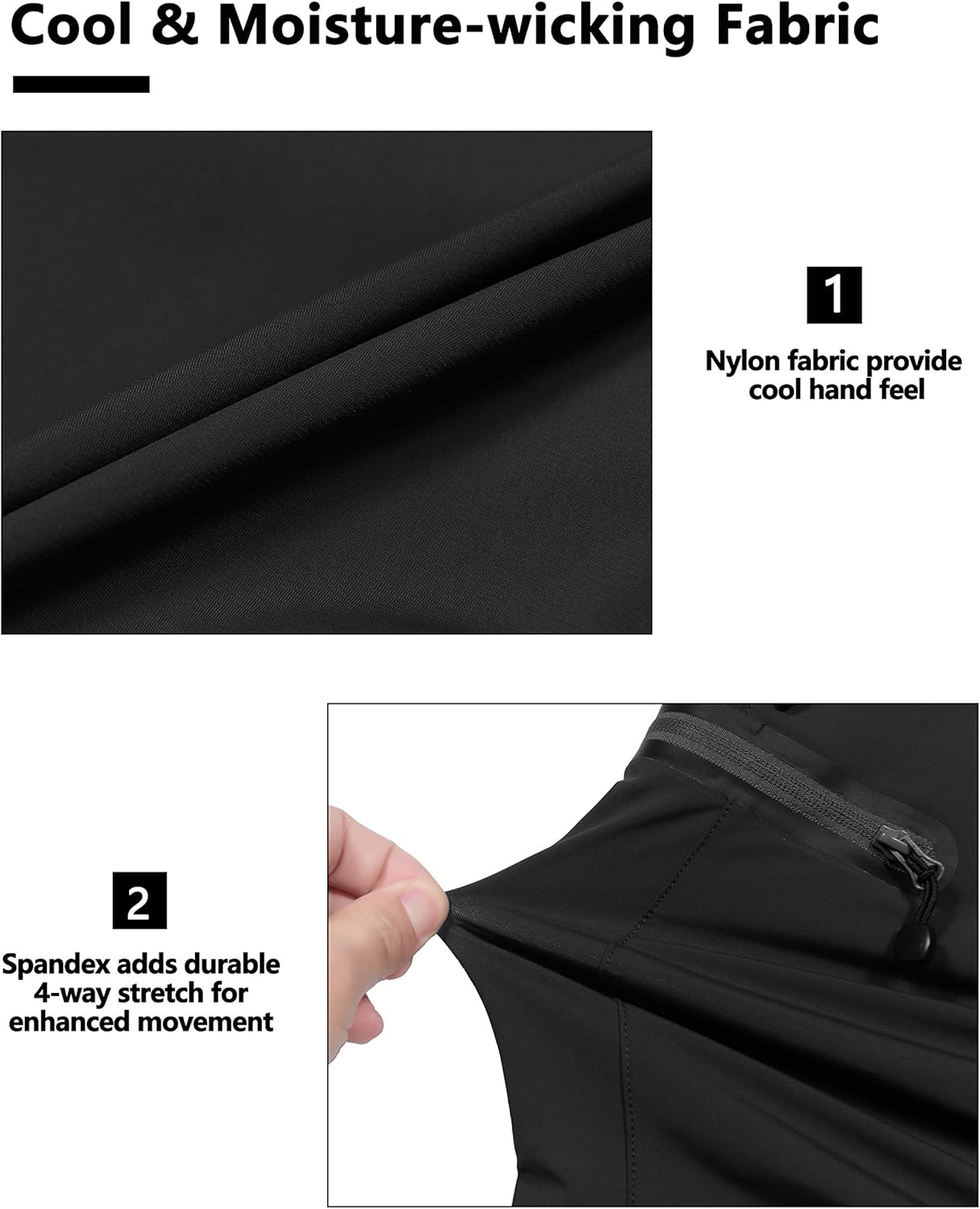 Little Donkey Andy Women’s Ultra-Stretch Quick Dry Lightweight Bermuda Shorts Drawstring Zipper Pocket Hiking Travel Workout : Clothing