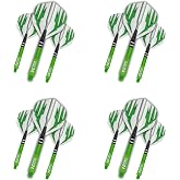 RED Dragon Dart Flight and Stems Combo - 4 Sets of Standard Flights and 4 Sets of Medium Nitrotech Stems Per Pack