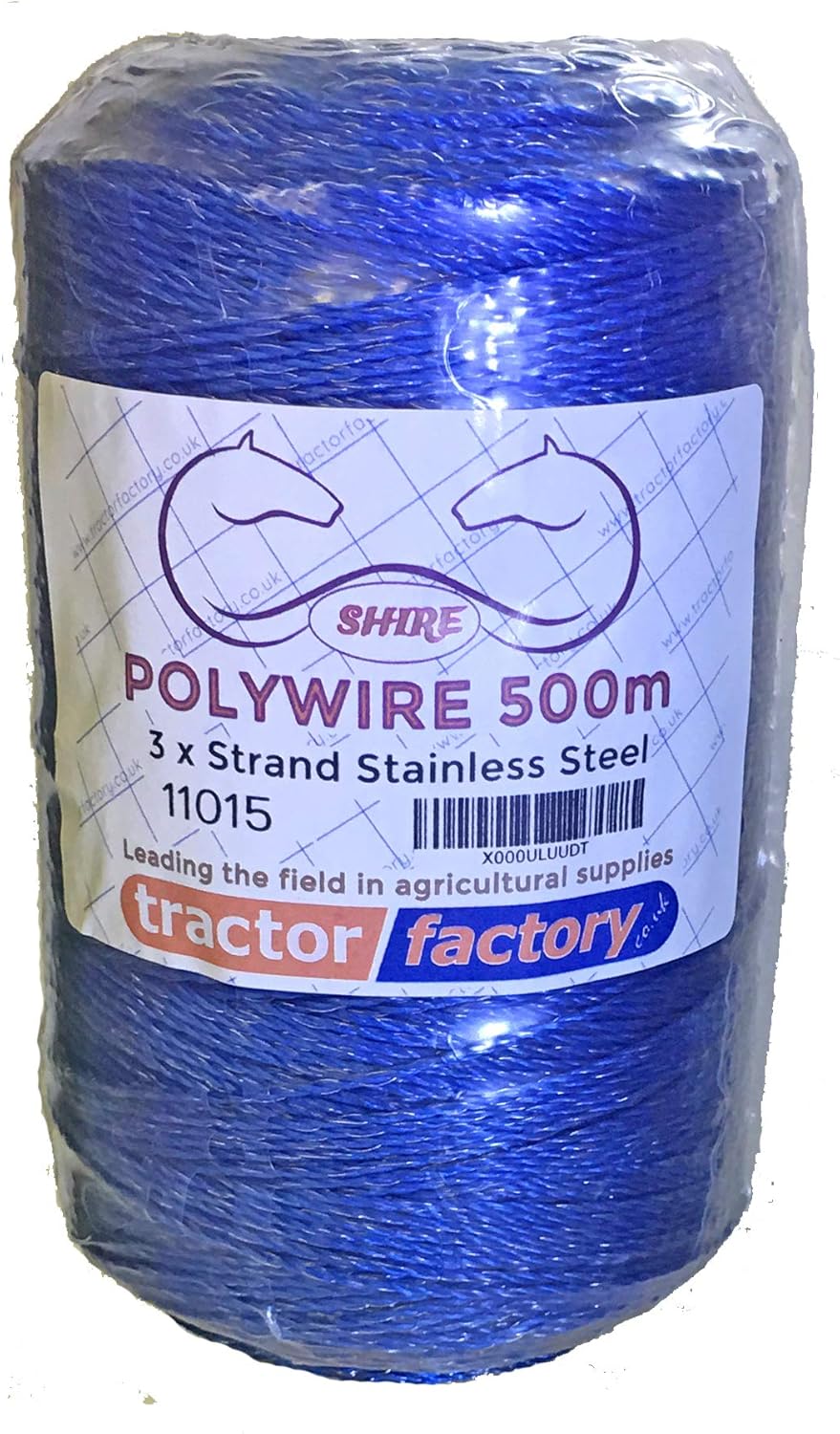 Tractor Factory Shire Electric Fence Polywire 3 Stainless Steel Wire