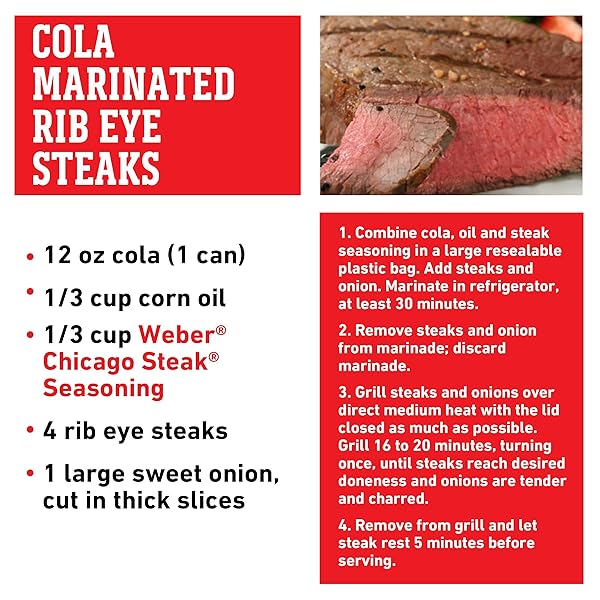 WEBER CHICAGO STEAK SEASONING, 13 OZ