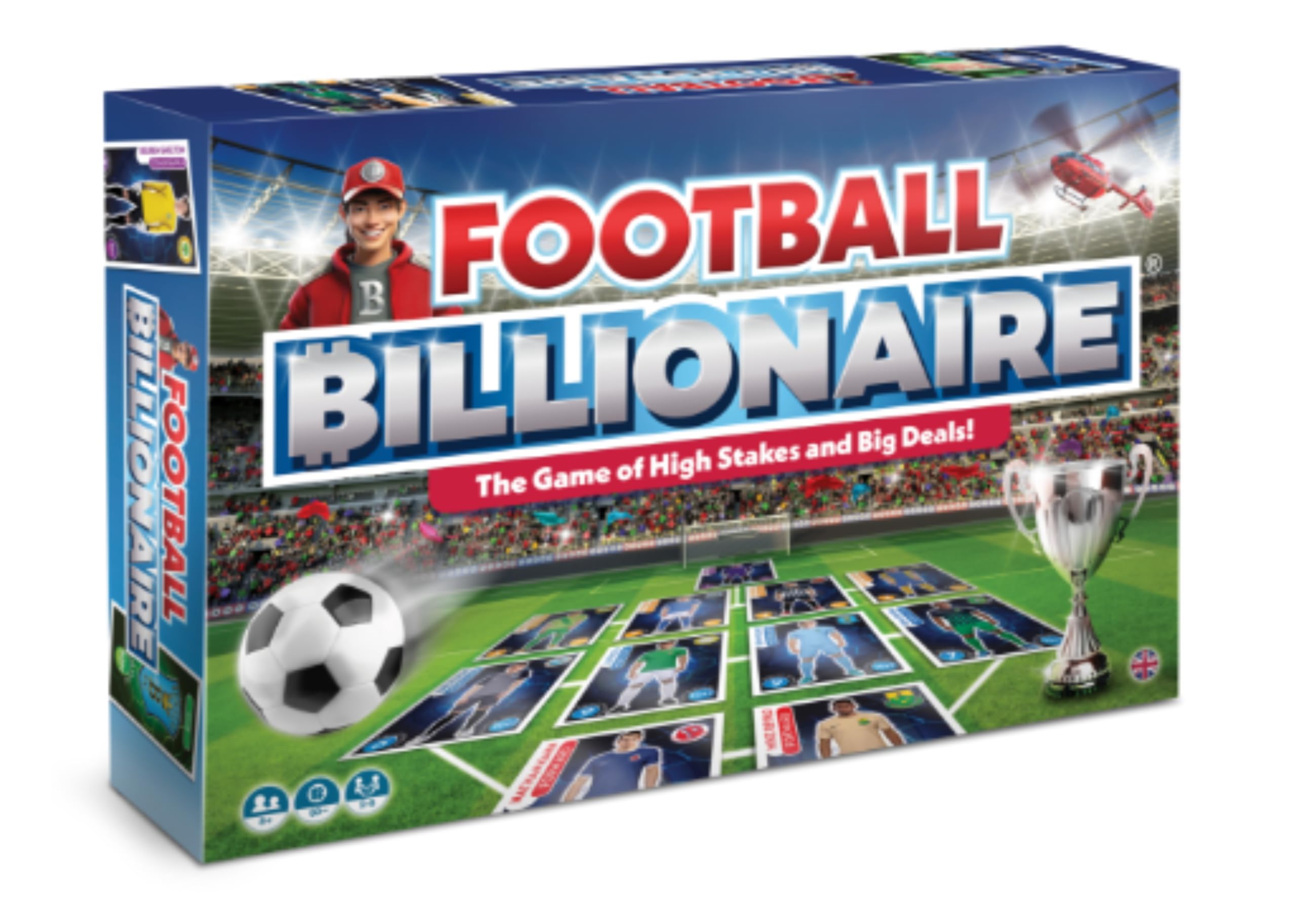 Football Billionaire Board Game 3rd Edition | Family Board Games for Kids and Adults | Ages 8+| Family Game for 2-6 Players as Seen on Dragon's Den