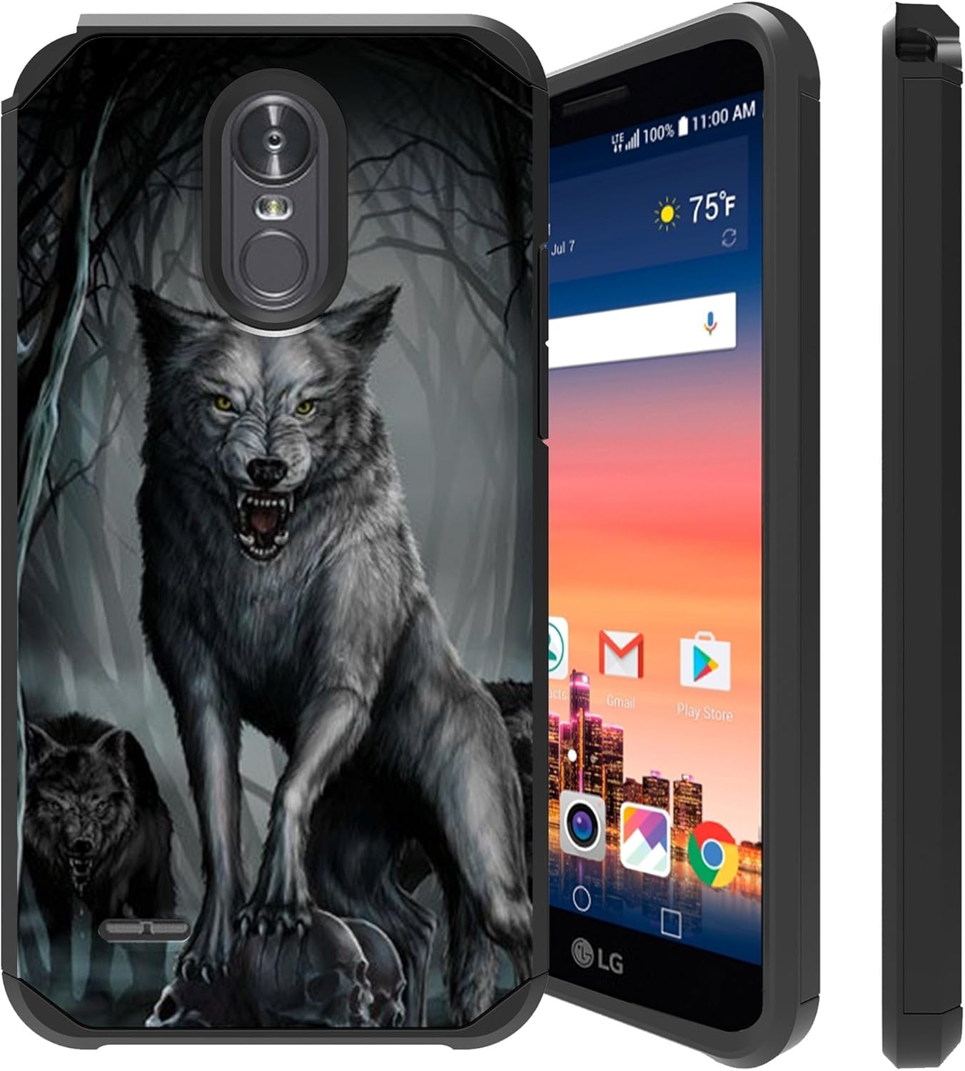 Best wolf phone case for lg stylo 3