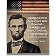 Govivo Abraham Lincoln Historic Quote - Wall Art Decor Govivo Abraham Lincoln Historic Quote - Wall Art Decor