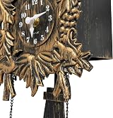 WALPLUS Brown Vintage Cuckoo Wall Clock Flapping Bird Volume Control Battery view 6