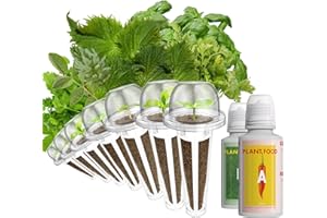 LYKOCLEAN Herb Seeds Pod Kit for AeroGarden, idoo, Ahopegarden, MUFGA Hydroponics Garden, 350+ Seeds, Include Cilantro, Basil, Parsley, Mint, Liquorice(7-Pods)