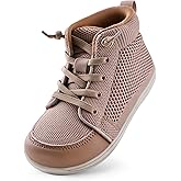 WateLves Toddler Little Kids Wide Barefoot Shoes Girls Boys Lightweight Boots Minimalist High Top Walking Shoes Breathable Comfort-Forward Ankle Support