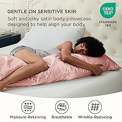 Bedsure Body Pillow Cover 20x54 Inches - Coral