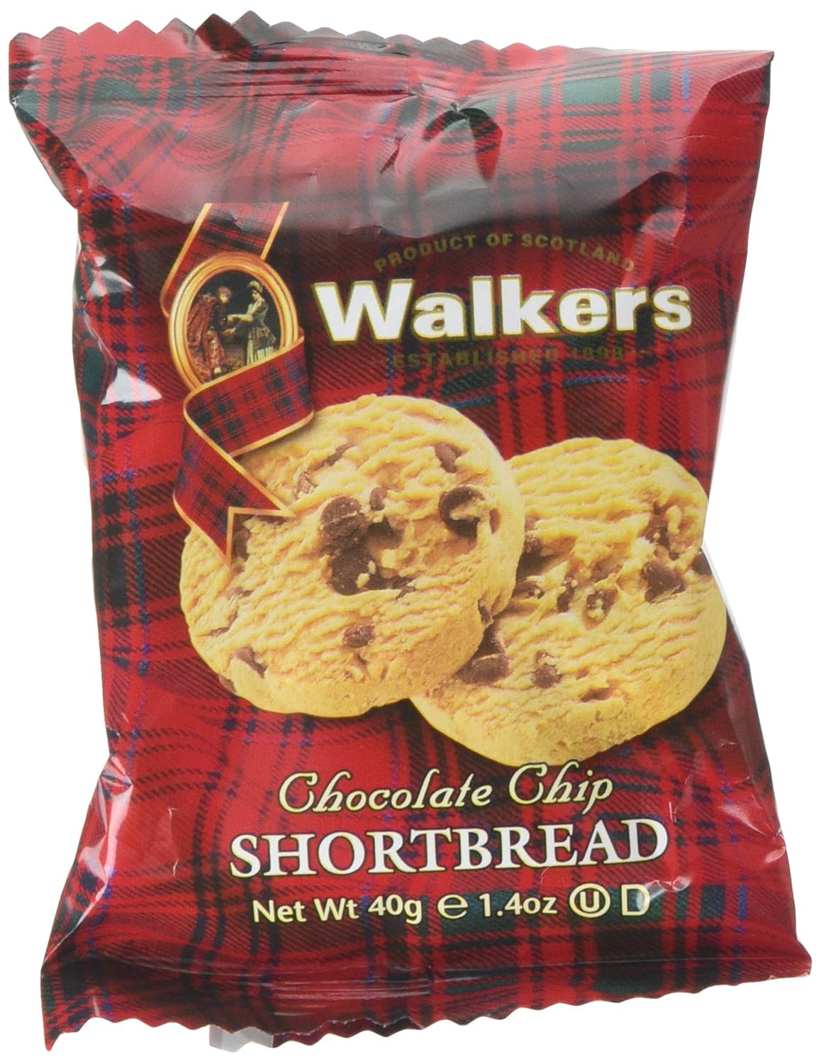Walkers Chocolate Chip Shortbread, 40 g, 2Piece Amazon.co.uk Grocery