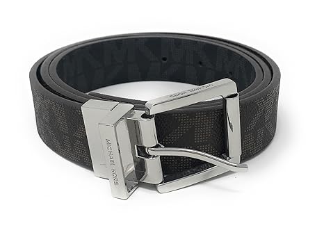 Michael Kors Gürtel Gr.L 105cm lang, 3cm breit Braun oder Schwarz Wendegürtel *Reversible* rechteckige silberne Schnalle, MK 