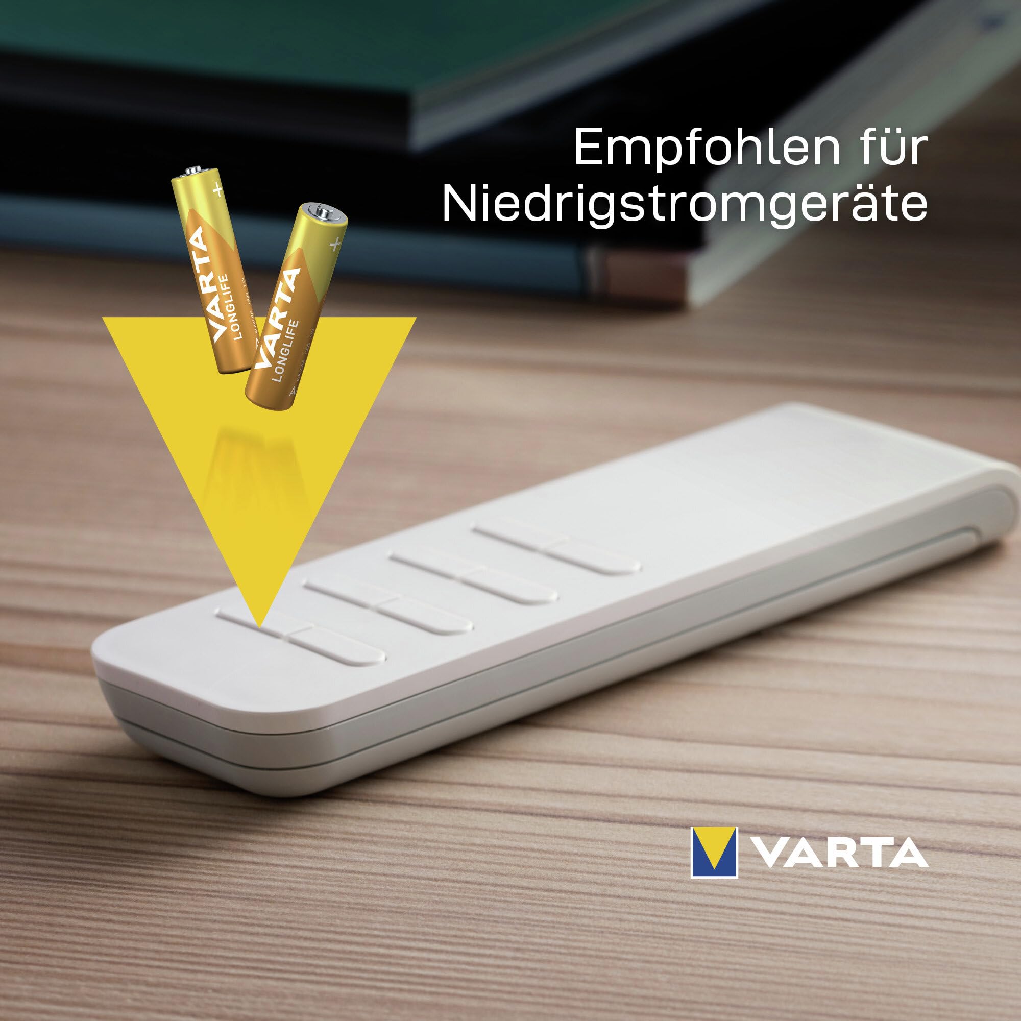 VARTA Batterien AAA, 24 Stück, Longlife, Alkaline, 1,5V, Cube, ideal für Fernbedienungen, Wecker, Radios, Wanduhren, Verpackung zu 90% recycelt, Made in Germany 5