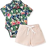 MINIFEIKO Baby Boy Hawaiian Outfit
