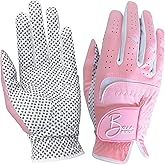 BAROBIRDIE Golf Gloves Both Hands Women's 1 Pair Lightweight Non-Slip Silicone Extra Grip All Weather Girls Ladies Sports Tennis