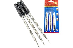 FTG USA Tapered Countersink Drill Bit Set 3 Pc #8 (11/64") Tapered Drill Bit Replacement, Countersink Bit Same Size for Wood Countersink Drill Bits