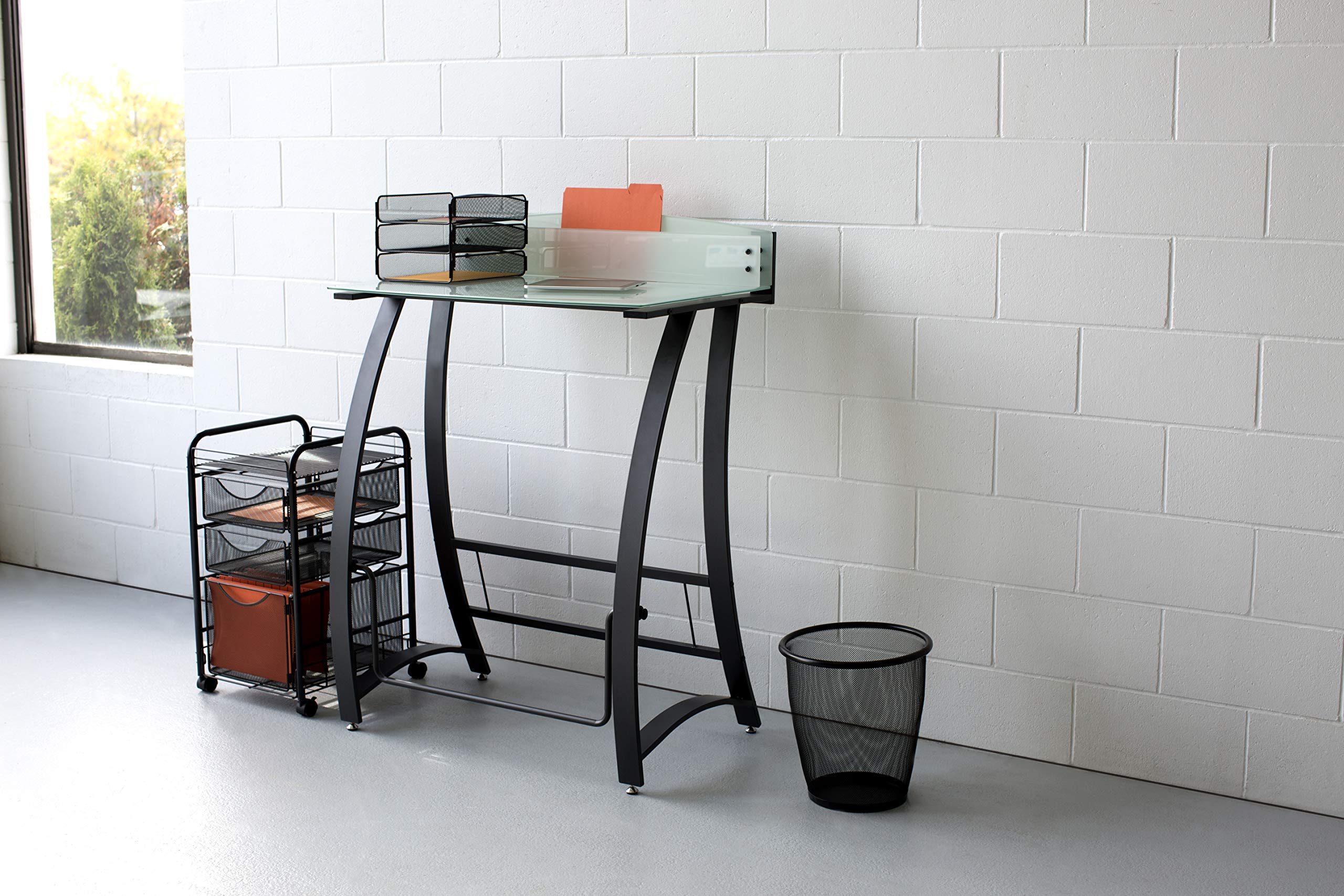 Safco Products Onyx Mesh 1 File Drawer and 2 Small Drawers Rolling File