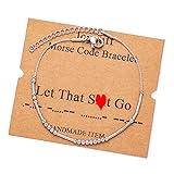 JoycuFF Let It Go Bracelets for Women Valentines