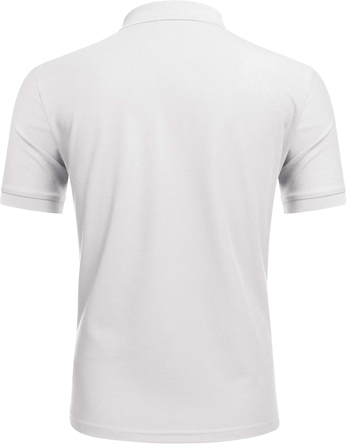 COOFANDY Men's Pique Polo Shirt 1/4 Zip Short Sleeve Mesh Golf Shirts with Pocket: Clothing