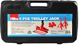 Hilka 82930240 2 Ton Trolley Jack Kit Red BMC Lifting Range 130-345mm view 8