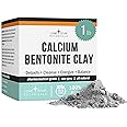Calcium Bentonite Clay Healing Powder - Pure Pharmaceutical - Face, Body & Hair Mask, Natural Mud Masks, Deep Pore Cleansing for Health & Beauty